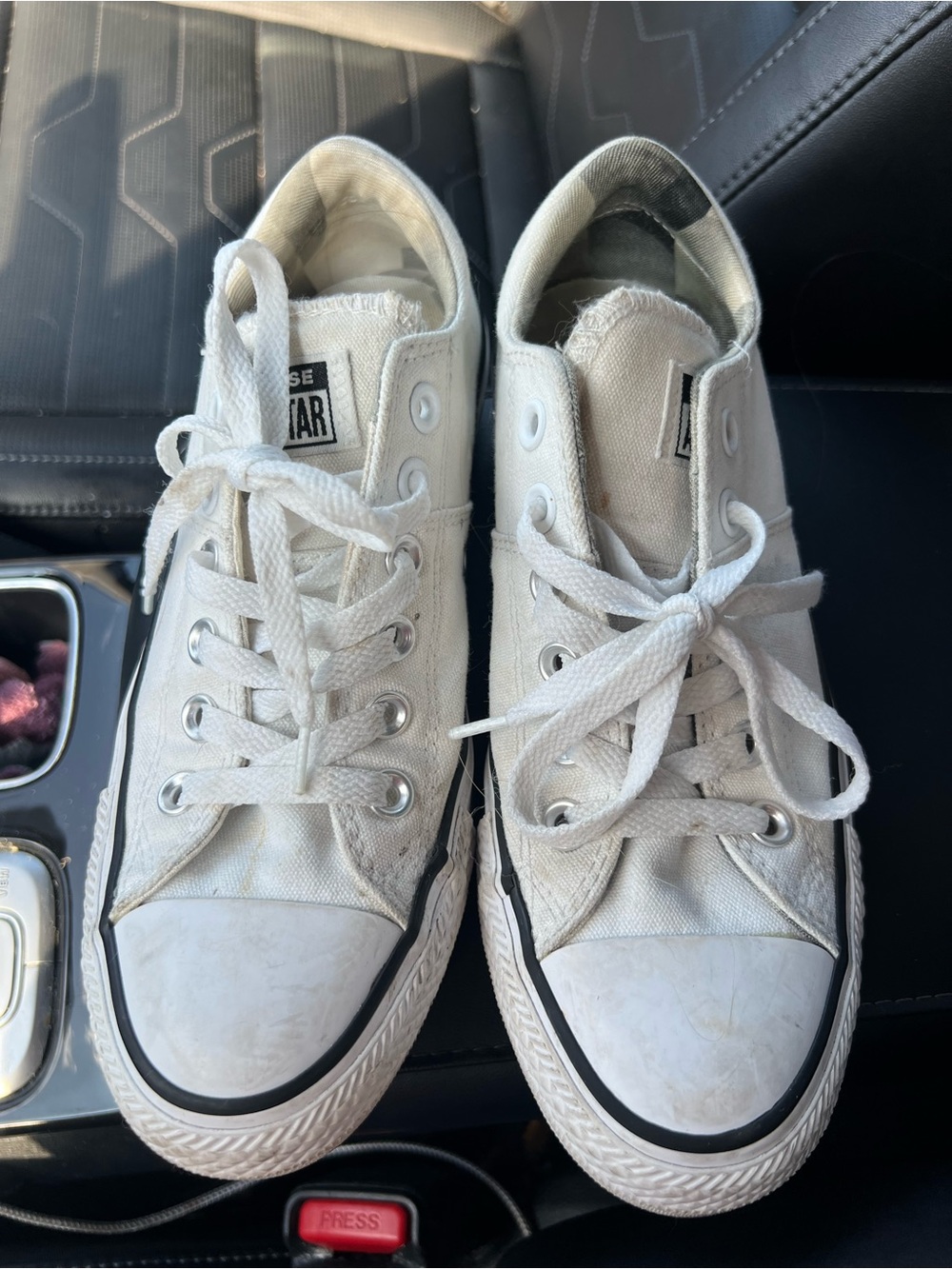 Converse Womens White Low Top Canvas Sneakers